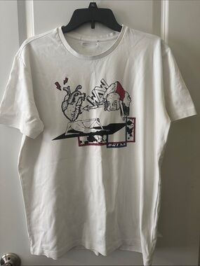 Diesel Black Gold Graphic White Crewneck T-Shirt